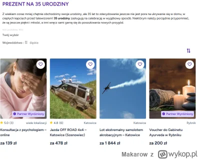 Makarow - Szukam aktualnie prezentu dla żony na 35 urodziny, myślicie że konsultacja ...