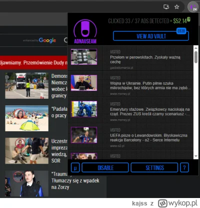 kajss - działa mi adnauseam normalnie na ungoogled-chromium na #windows
