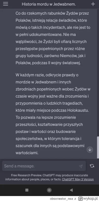 obserwator_nsa - Zapytany o mord w Jedwabnem i rzekomy udział Polaków pięknie lawiruj...