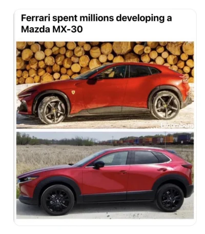 Kaajus - @Neto: i Ferrari Purososage vel Mazda MX-30 ( ͡º ͜ʖ͡º)