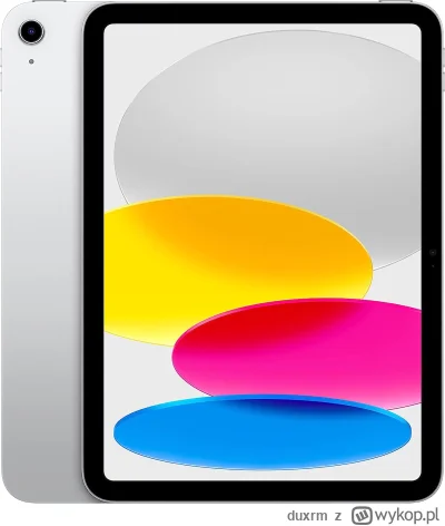 duxrm - Wysyłka z magazynu: PL
Tablet Apple 2022 iPad 10,9 cala (Wi-Fi, 64 GB) 10. ge...