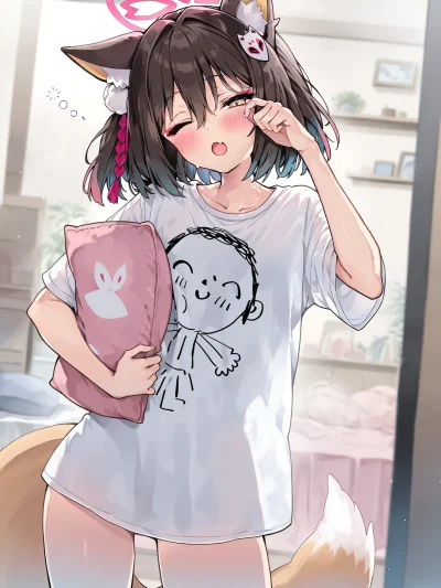 LatajacaPapryka512 - #randomanimeshit #anime #kemonomimi #bluearchive #izuna #zaspane...