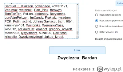 Palexpres - Gratulacje dla Mireczka @Bardan wygranej naszego ostatniego #rozdajo :D 
...