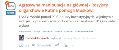 robertkk - Kiedy trzeba bronić naczelnego trolla, właściciela twittera, zasranego w 4...