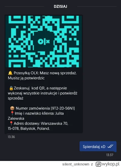 silent_unknown - Następnym razem jak poproszą cię o kod QR to zeskanuj.