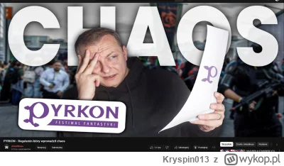 Kryspin013 - Teraz ludolog który nie jeździ na pyrkon wziął się za regulamin pyrkonu ...