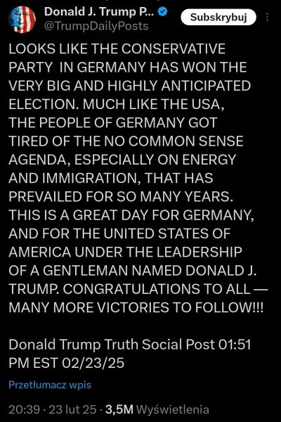 zjadlbym_kebaba - #bekazpisu #usa #wybory #polityka #niemcy
Ej, mati, lubimy już CDU?...