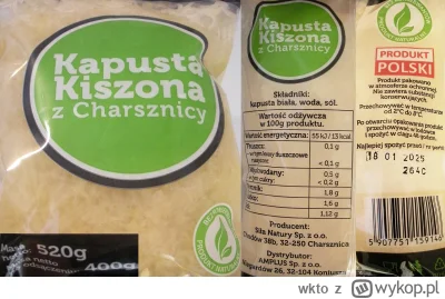 wkto - #listaproduktow
#kapustakiszona z Charsznicy
aktualny skład oraz producent: Si...