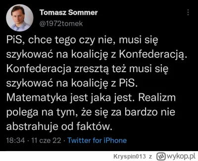 Kryspin013 - @Jarusek: Ehh, Sommer "dziennikarz" konfederacji  xD