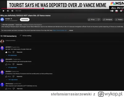 stefansiarrasiarzewski - Kisnę z tych komentarzy (jest tego więcej).

https://www.you...