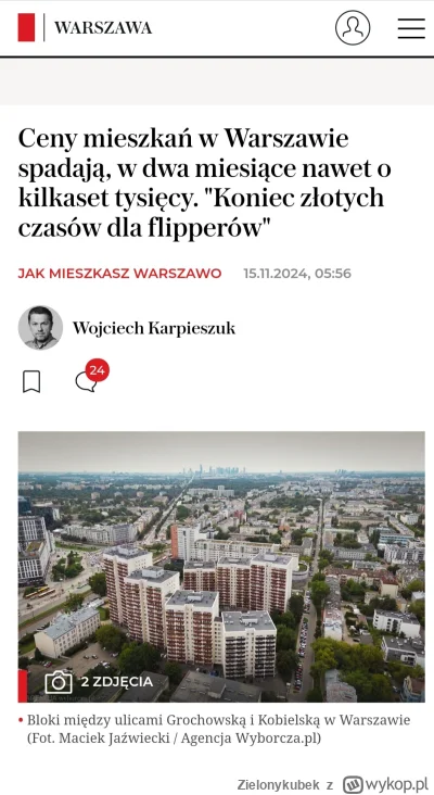 Zielonykubek - Dzisiejsza wyborcza #nieruchomosci