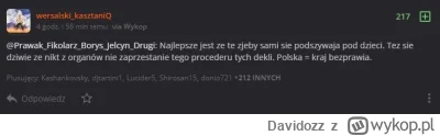 Davidozz - @wersalski_kasztaniQ: W czym według moderacji zawiniłeś tym komentarzem xD...