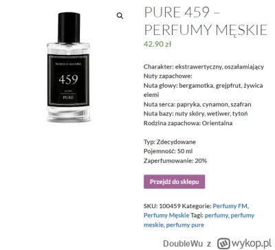 DoubleWu - #perfumy

Hejka. Wiele lat temu dostałem od mamy perfumy na urodziny. Przy...