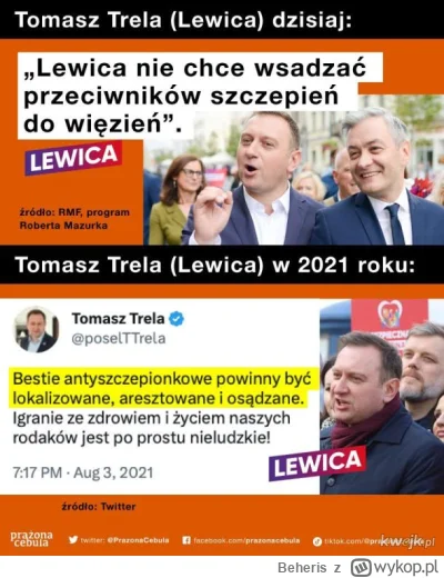 Beheris - Nigdy nie zapomnę neokomuchom z lewicy, że chcieli nas niezaszczepionych ka...