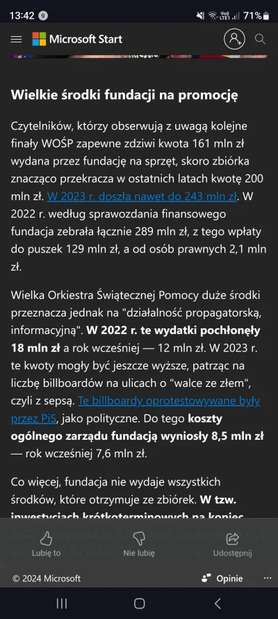 jasha - @WiesniakzPowolania bardzo pouczający artykuł. Istnienie WOŚP to patologia, k...