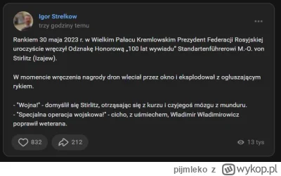 pijmleko - #ukraina #rosja #heheszki #strielkow #girkin #wojna

Ale Girkina wrzucając...