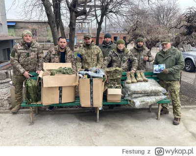 Festung - Dziś rano pakiet pomocy w ramach "Akcji Zima" prowadzonej przeze mnie Funda...