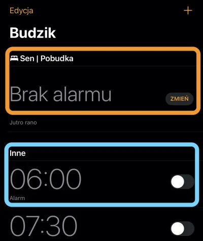 Korda - @Zamanosuke: Alarm jest związany z trybem Sen | Pobudka, czy Inne? 
Popróbuj,...