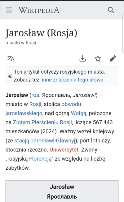 kasza332 - @yosemitesam: Jarosław to poprawna, polska nazwa tego miasta - "jaroslawl"...