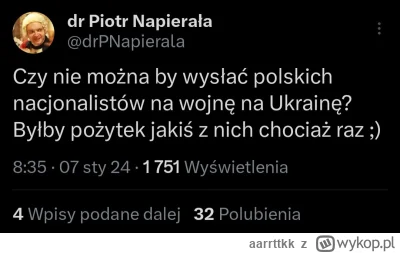 aarrttkk - Czy nie można by wysłać polskich napieralistów na wojnę na Ukrainie? Tam t...