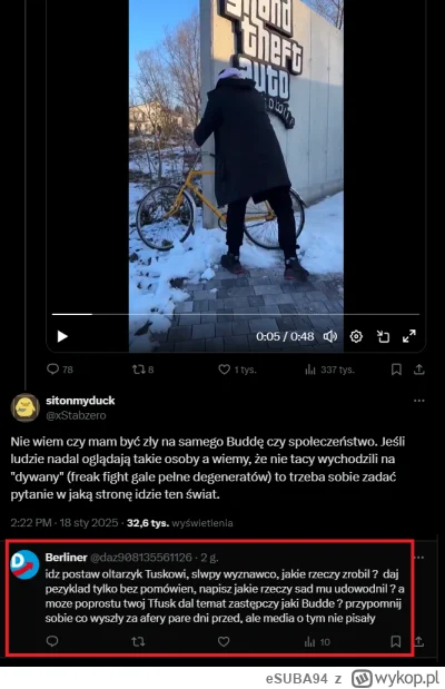 eSUBA94 - @BigVV: on dosłownie loterie może robić a frajerzy sami przyjdą

wracają na...