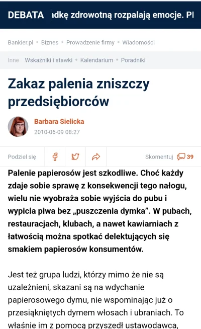 mentari - Ej, a pamiętacie jak 14 lat temu wprowadzali zakaz palenia?  Przez który mi...