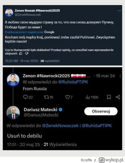 0caffe - @PomidorovaLova ten profil pisał komentarze po rusku xD