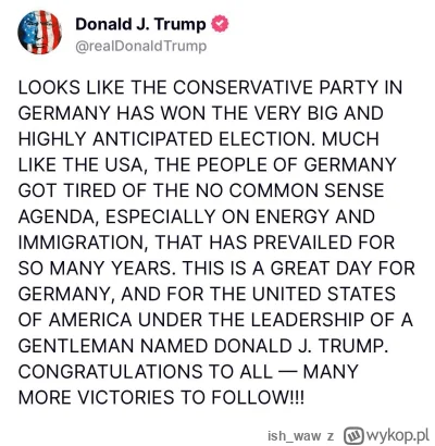 ish_waw - Amerykański Pan cieszy się, że w Niemczech wygrali konserwatyści, a #konfed...