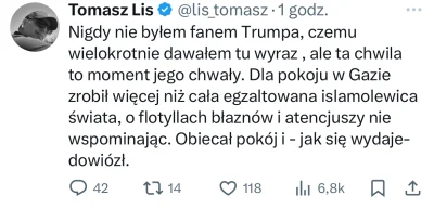 Gours - Też jest mi bliżej do Izraela niż islamistów, ale Lis oszalał ostatnio na pun...