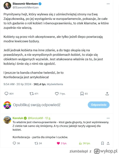 ziumbalapl - Kolejne brutalne orańsko Mentzena

#heheszki #mentzen #neuropa #twitter ...