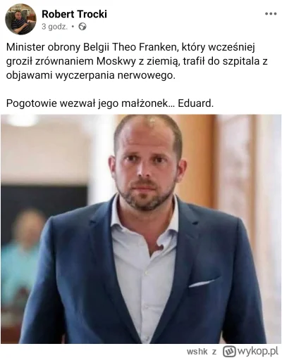 wshk - Informacja standardowo z ruskiej d--y, ponadto Pan Minister (specjalnie z wiel...