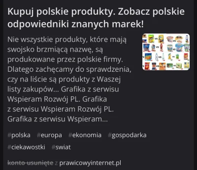 kamil-tumuletz - #polska #bekazprawakow #bekazpolakow 


Polak: kupuje polskie produk...
