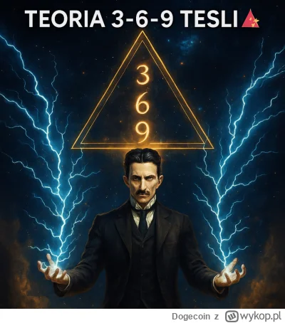 Dogecoin - Nikola #Tesla miał obsesję na punkcie liczb 3, 6 i 9.
Podobno powtarzał:

...