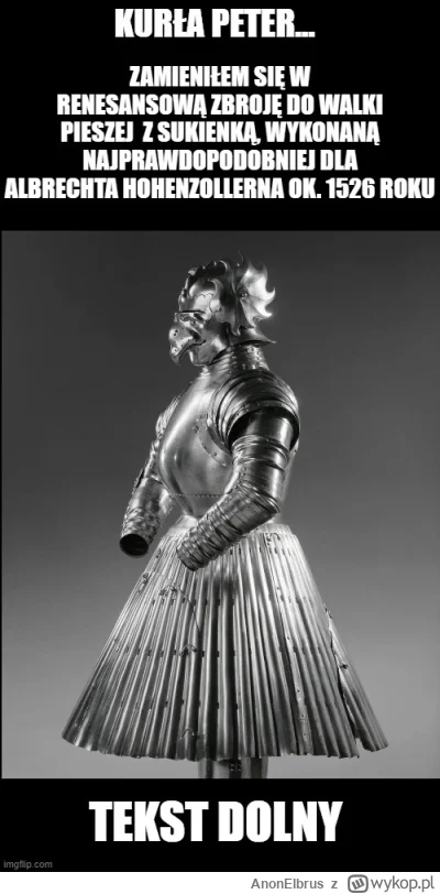 AnonElbrus - Piotrze, miejże litość dla ojca swego - luterańskiego, acz sprawiedliweg...