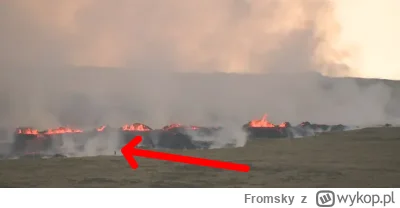 Fromsky - Dla tych którzy twierdzą że to wypalanie traw a nie erupcja załączam zdjęci...