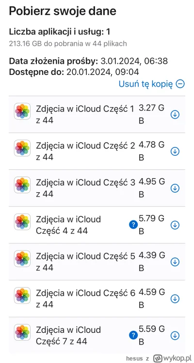 hesus - Czas nieco przycebulić w nadchodzącym roku i zejść z planu 2TB #iCloud na 200...