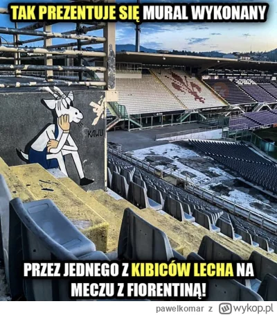 pawelkomar - #mecz #ligakonferencji #mural #lechpoznan