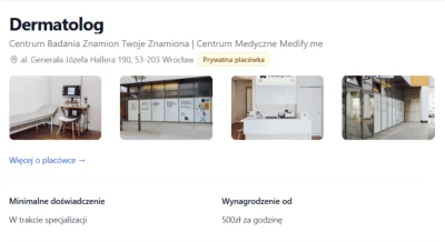 wysokiewiczplum - 500 złotych za godzinę pracy dermatologa :)
To jest prawdziwe Eldor...