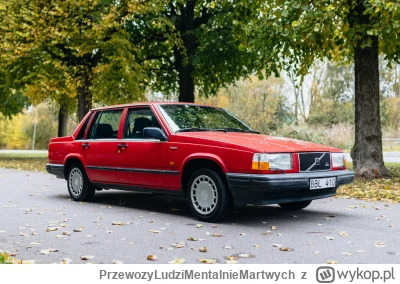 PrzewozyLudziMentalnieMartwych - Volvo 740. Bardzo wygodne i pancerne.