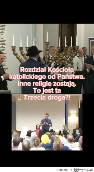 A.....n - Rozdział kościoła od Państwa? Tak poproszę. Rozłam Państwa od innych religi...