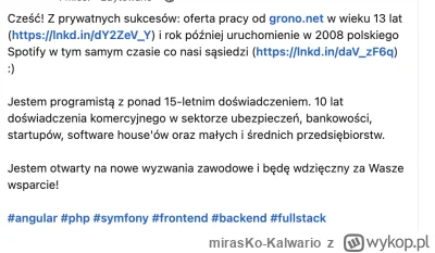 mirasKo-Kalwario - #programista15k #webdev #pracait 
Patrzcie państwo #pasjonat15k pr...