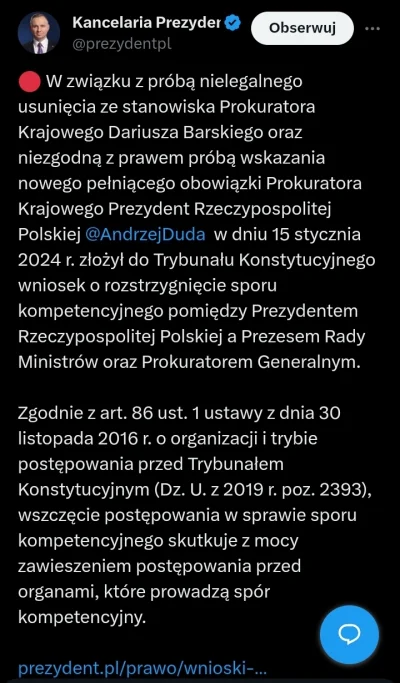 WujaAndzej - poważny prezydent składa poważny wniosek do trybunału konstytucyjnego. u...