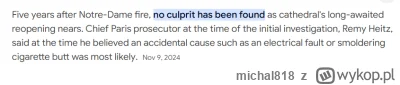 m.....8 - @xamoxx: 

Pożar Notre-Dame też mógł być przez ruską dzicz. Bo to było juz ...