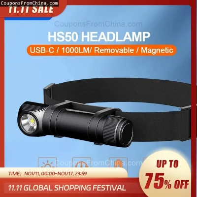 n____S - ❗ NATFIRE HS50 Headlamp 3400mAh
〽️ Cena: 11.55 USD
➡️ Sklep: Aliexpress

Lin...