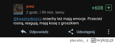 placebo - Czy ja dobrze widzę że 600 typa plusnęło komentarz porównujący zwierzęta do...