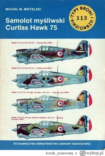 konik_polanowy - 265 + 1 = 266

Tytuł: Samolot myśliwski Curtiss Hawk 75
Autor: Micha...