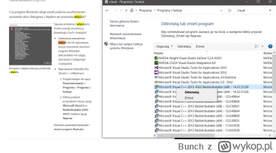 Bunch - @Bunch: Nie mam opcji "napraw" przy tym, poza tym tych wersji Visual C++ mam ...