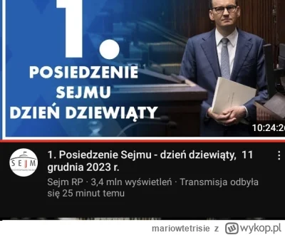 mariowtetrisie - 3.5mln polakow chociaz na chwilę odpalilo dzisiaj live z sejmu #sejm