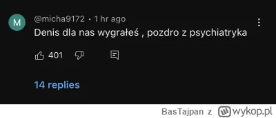 BasTajpan - Ten komentarz mnie rozje*al xD 
#famemma #cloutmma