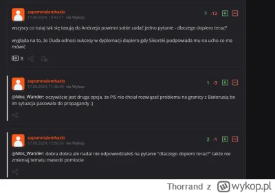 Thorrand - @zapomnialemhaslo: 

Nie mógłbym zasnąć, gdybym się nie upewnił kim jesteś...